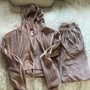 Skims velour jkt and joggers
